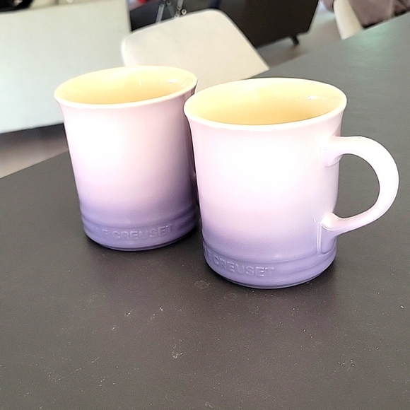 New Le Creuset 400ml / 14oz coffee mugs x 2 - Picture 1 of 4